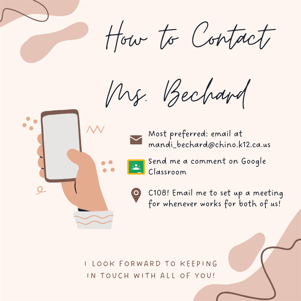 Contact Ms. Bechard